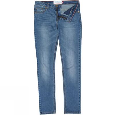 Pantalones Vaqueros Brakeburn Straight Fit Mujer - Azules - Chile SPA309172